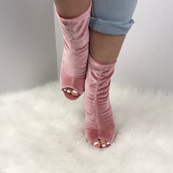 Pep Toe Suede Booties - Picture 5 of 8